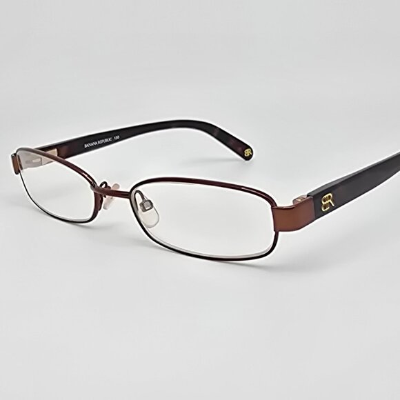 Banana Republic Kaitlin 0JDE Brown on Green Petite Eyeglasses Frame w/ Flexhinge - Picture 3 of 16